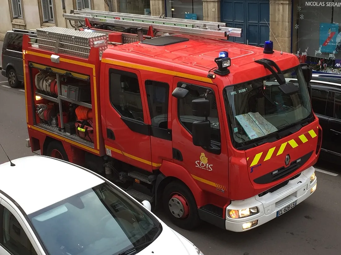Les pompiers sont intervenus ce lundi soir rue d'Auxonne à Dijon 